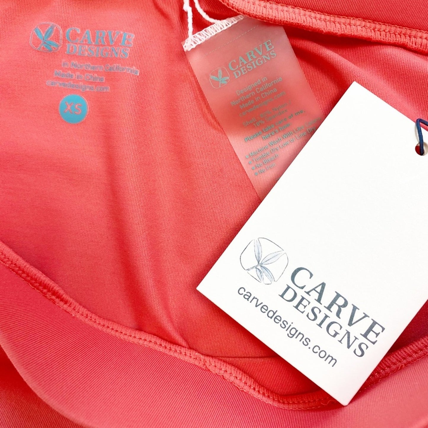 Carve Designs coral Suzanne swim cover-up Skirt women's XS new $69 swimwear