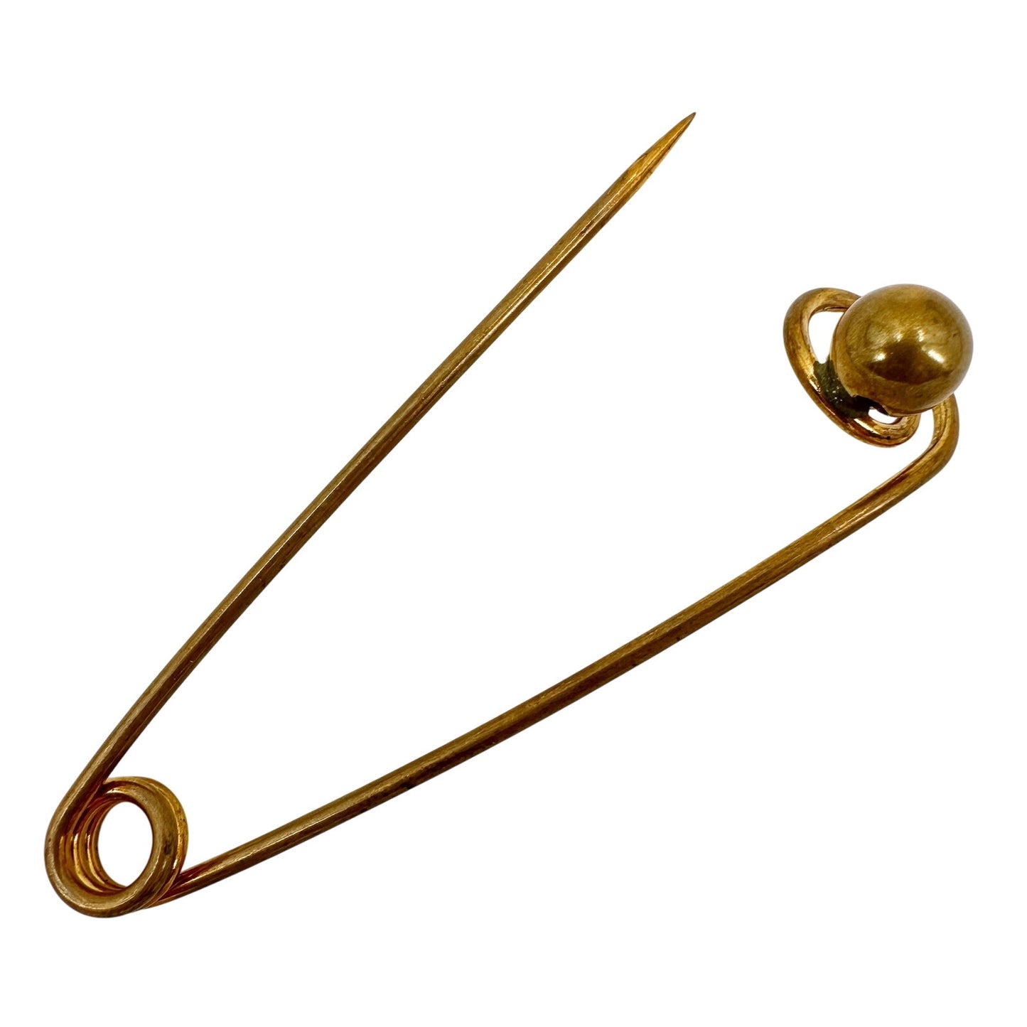 vintage antique gold metal Bobby Pin Brooch scarf jewelry pin