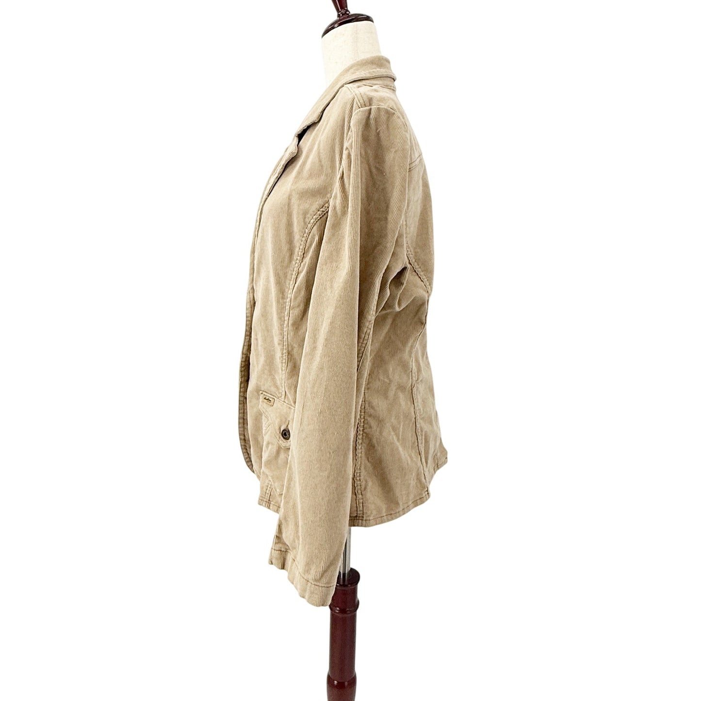 Levi Strauss tan corduroy Blazer Jacket women's XL button front Western top