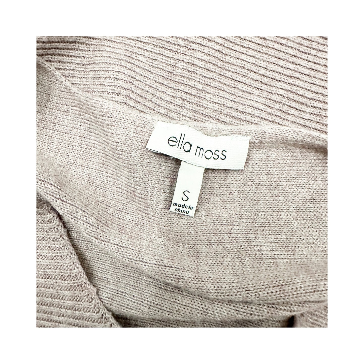 Ella Moss mauve pink Sweater v-neck Top women's SMALL