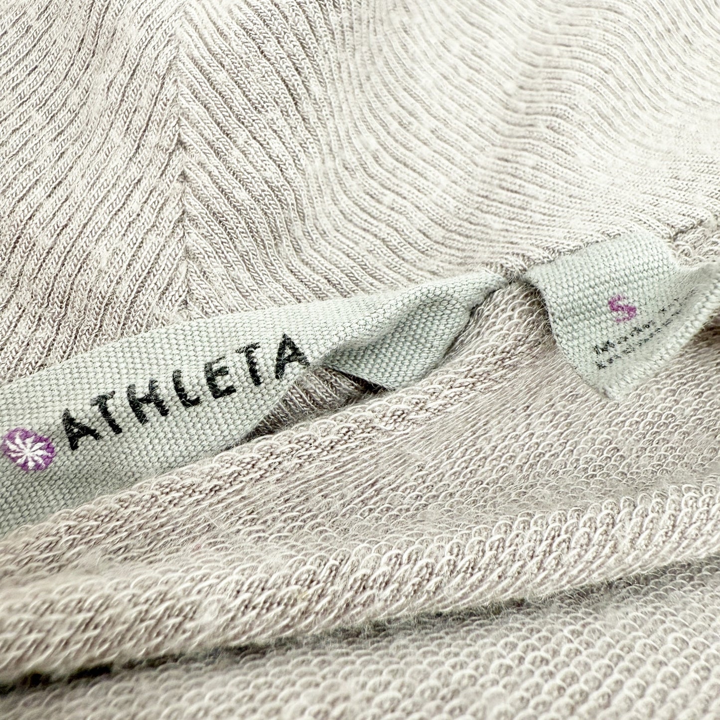 Athleta gray Studio Wrap Cardigan women's SMALL open front yoga coverup