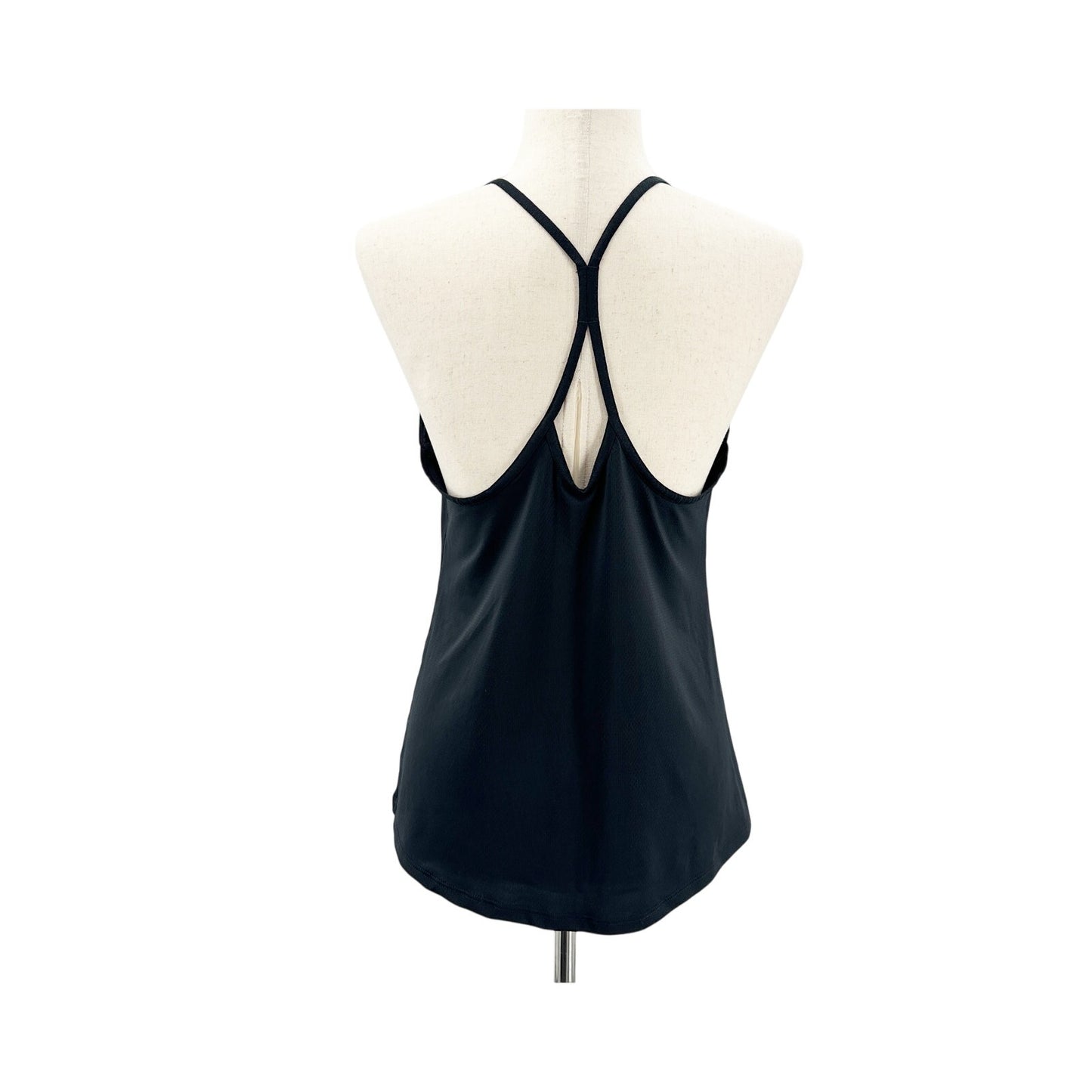 women's Under Armour black Tank athletic Top spaghetti straps athleisure S M