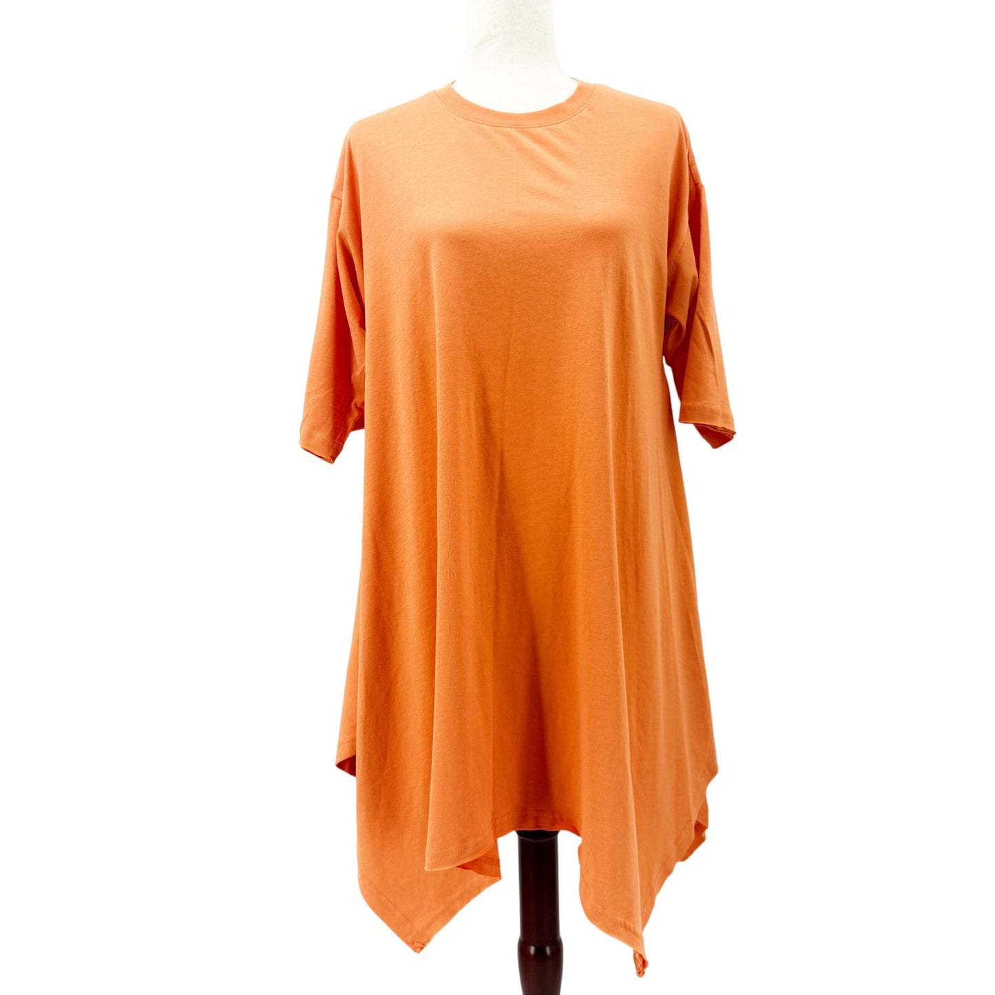 Free People FP Beach orange Kahana shirt Tunic Dress women's XS oversized NEW