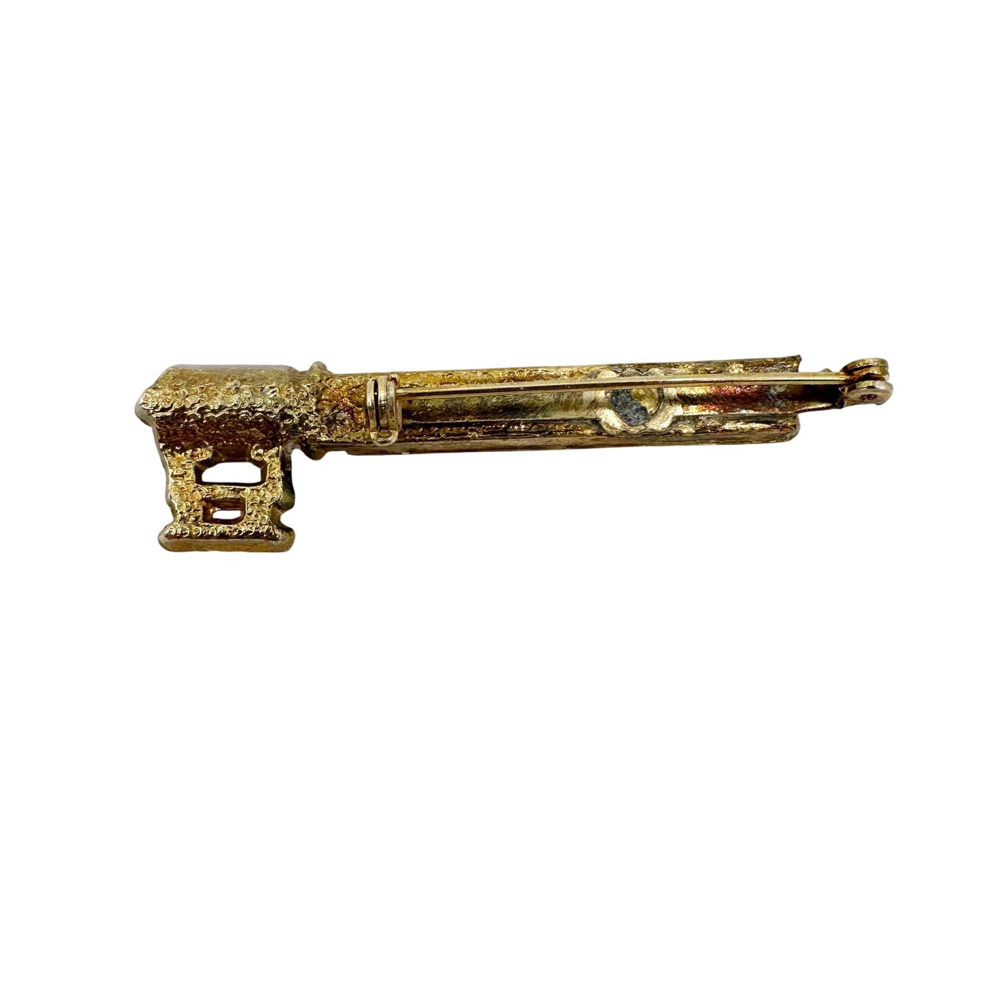 vintage gold tone metal Mother bar BROOCH jewelry pin