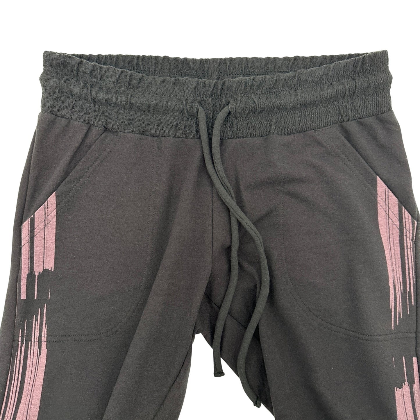 We The Free People black & pink Joggers sweat pants women's SMALL athleisure NEW