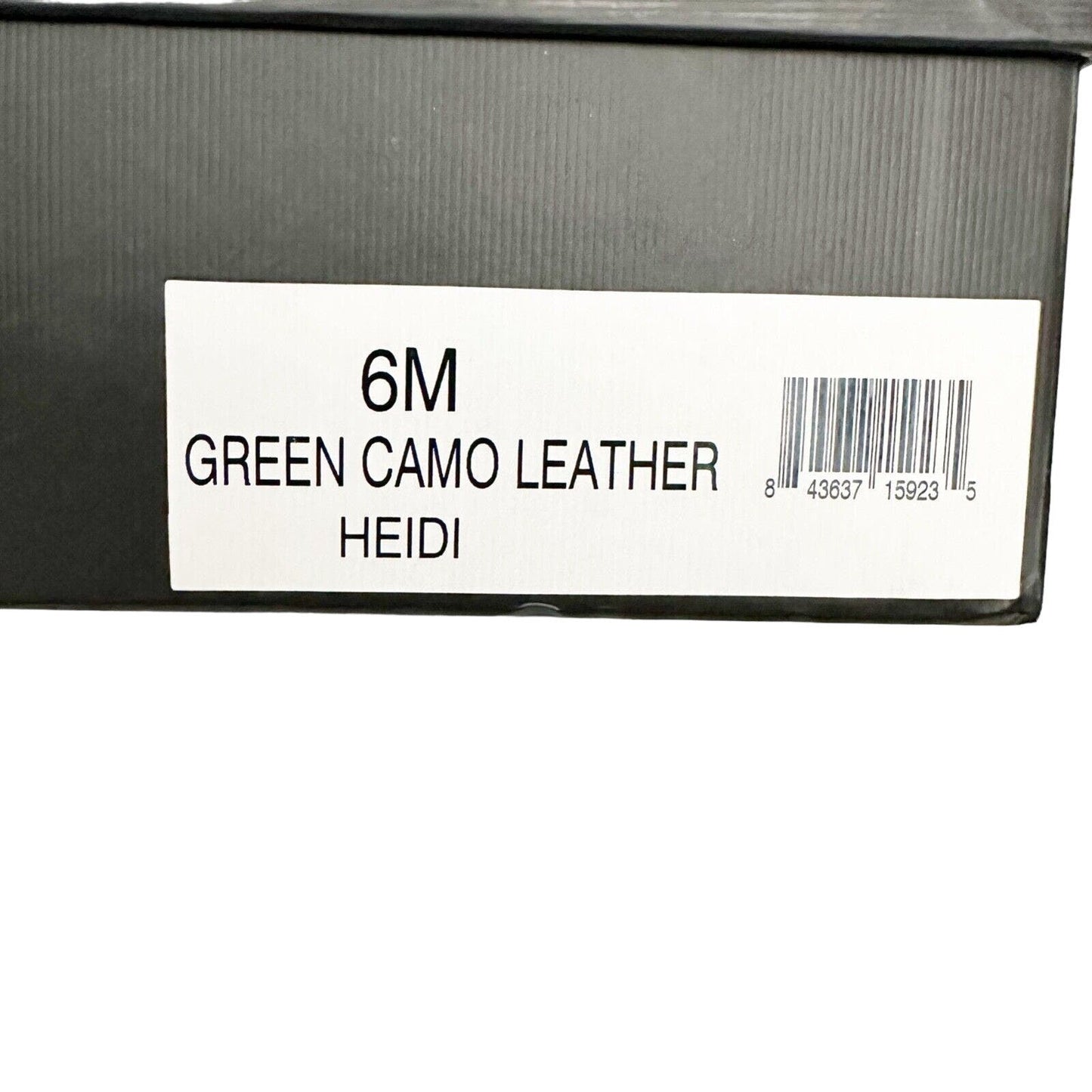 J/Slides NYC green camo leather Heidi platform sneakers shoes size 6