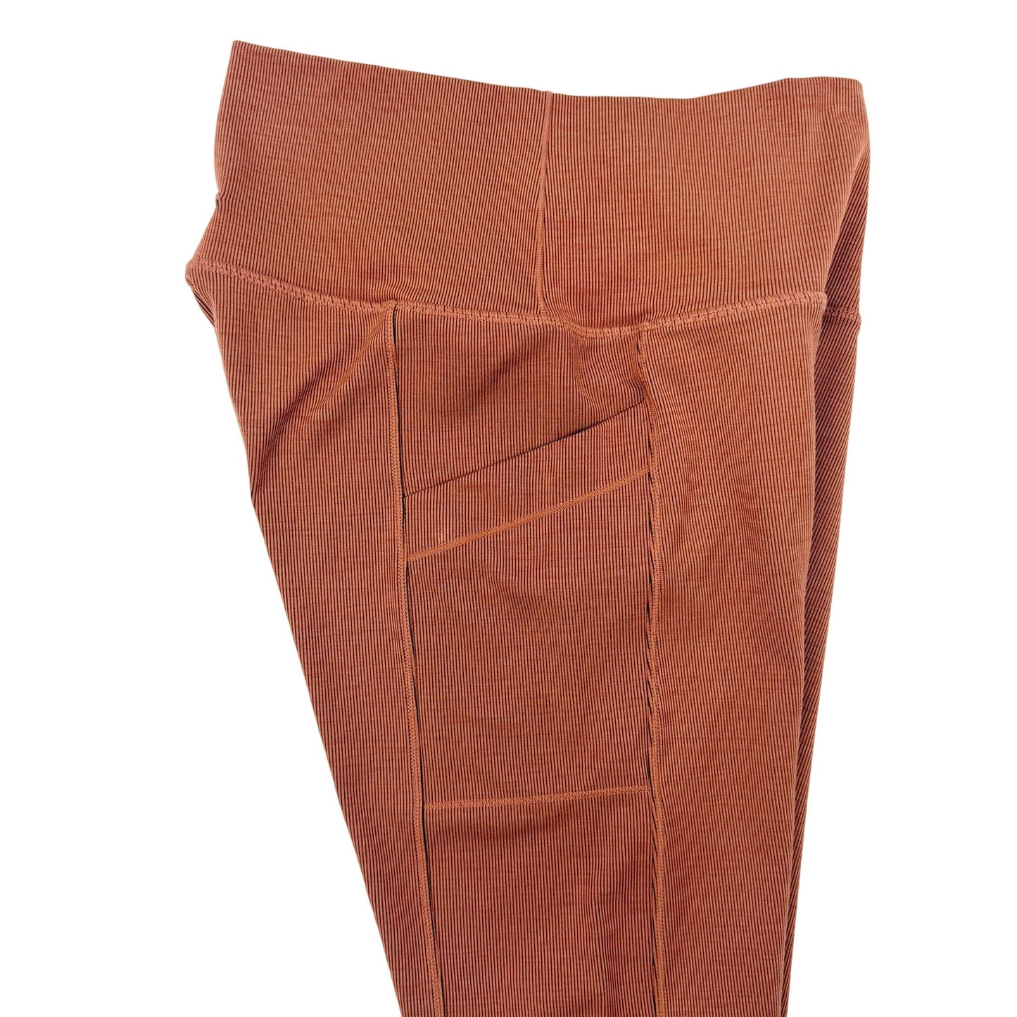 prAna terracotta orange Leggings women's MEDIUM full length pants w/ pockets