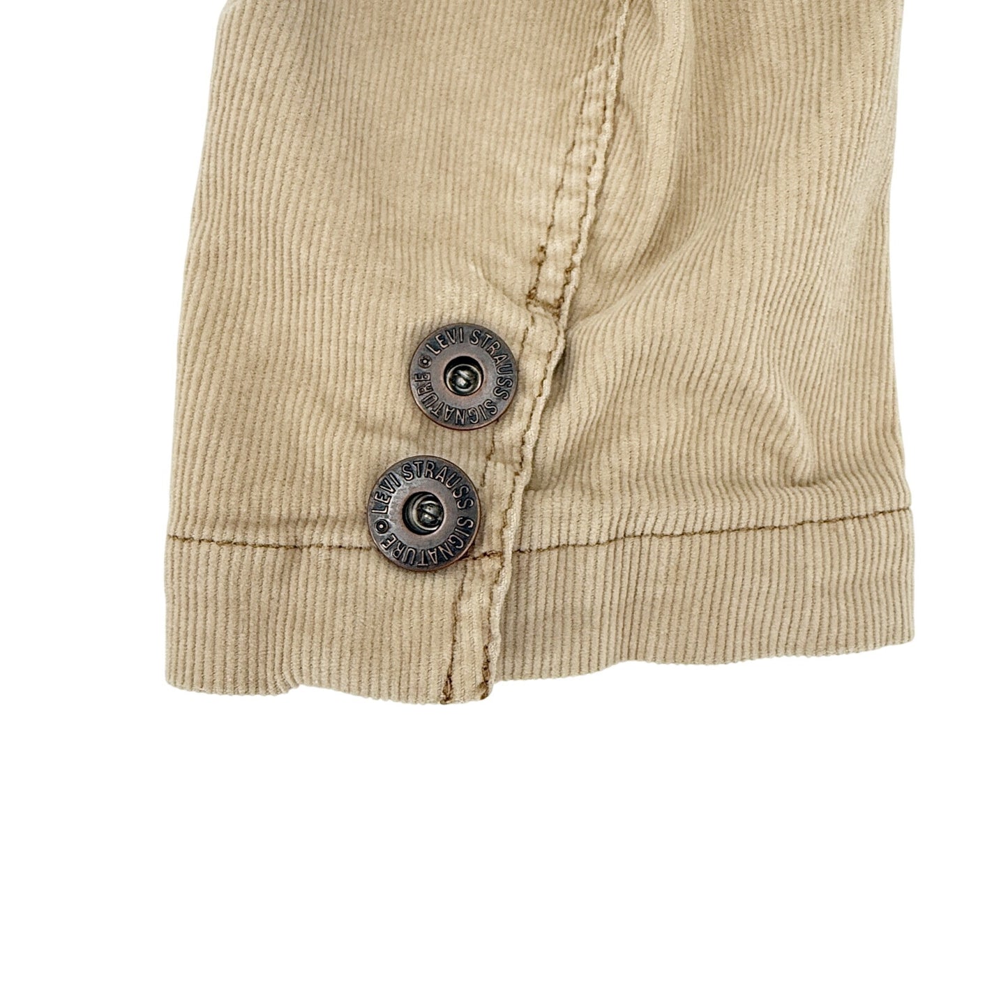 Levi Strauss tan corduroy Blazer Jacket women's XL button front Western top