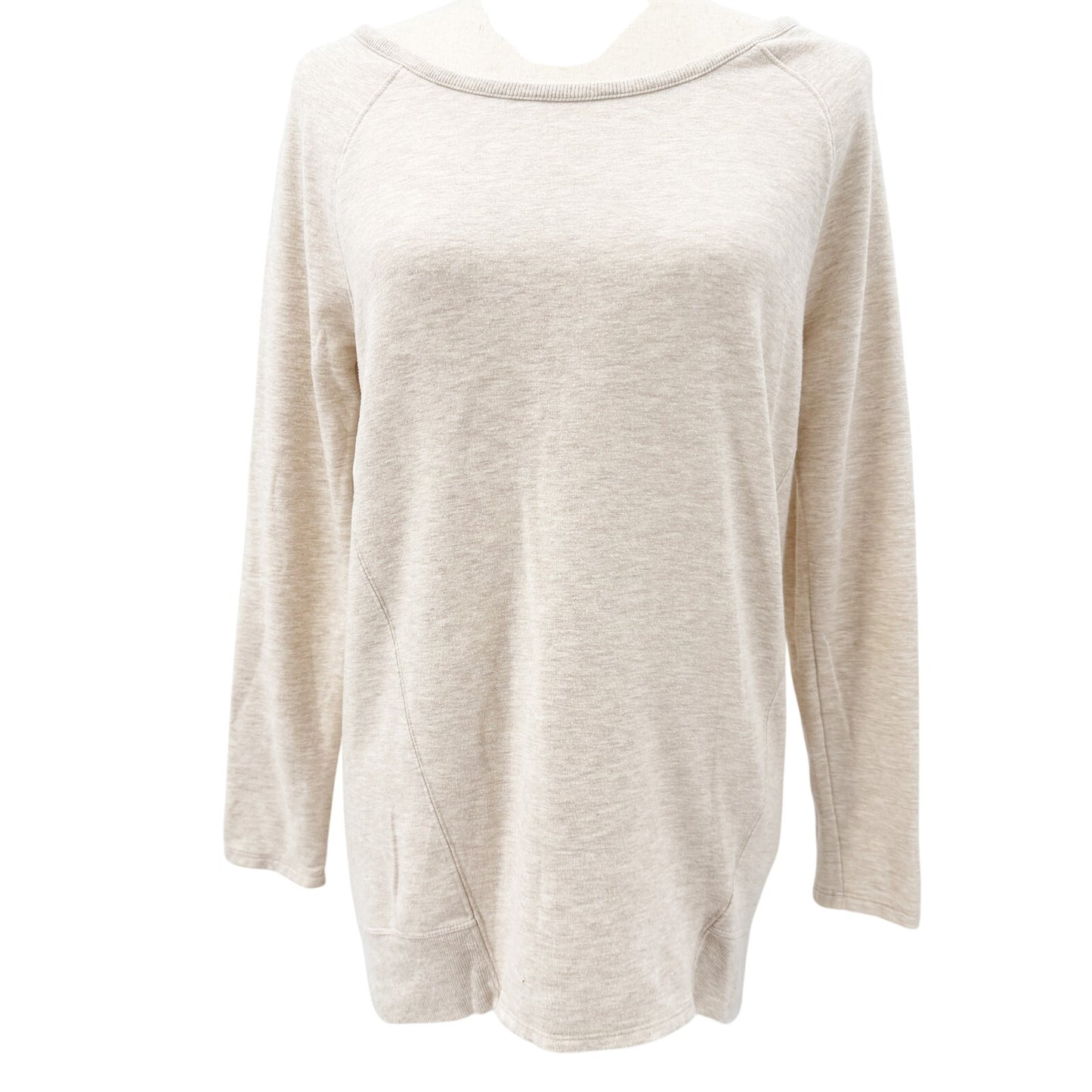 Athleta Studio CYA Sweatshirt oatmeal heather Top women's XS athleisure