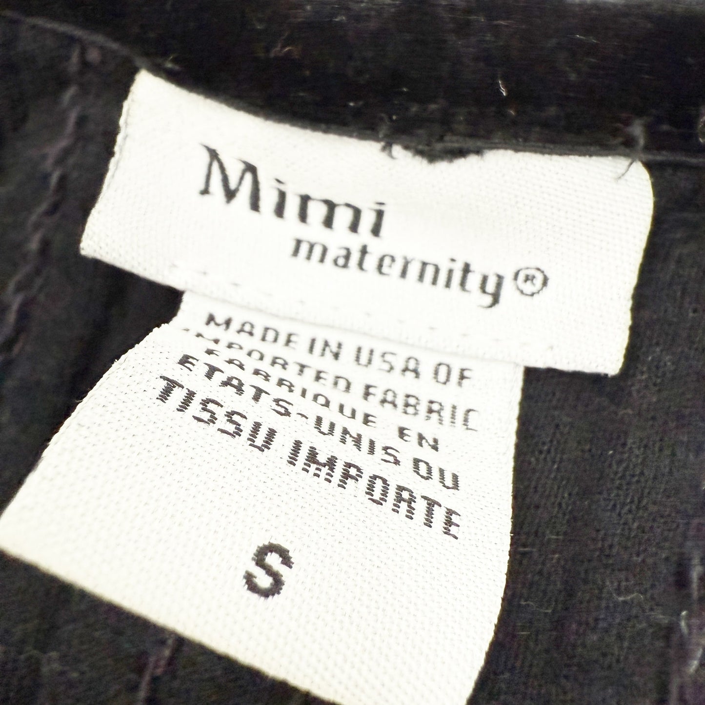 Mimi Maternity gray & black Skirt short mini women's SMALL pregnant mothers