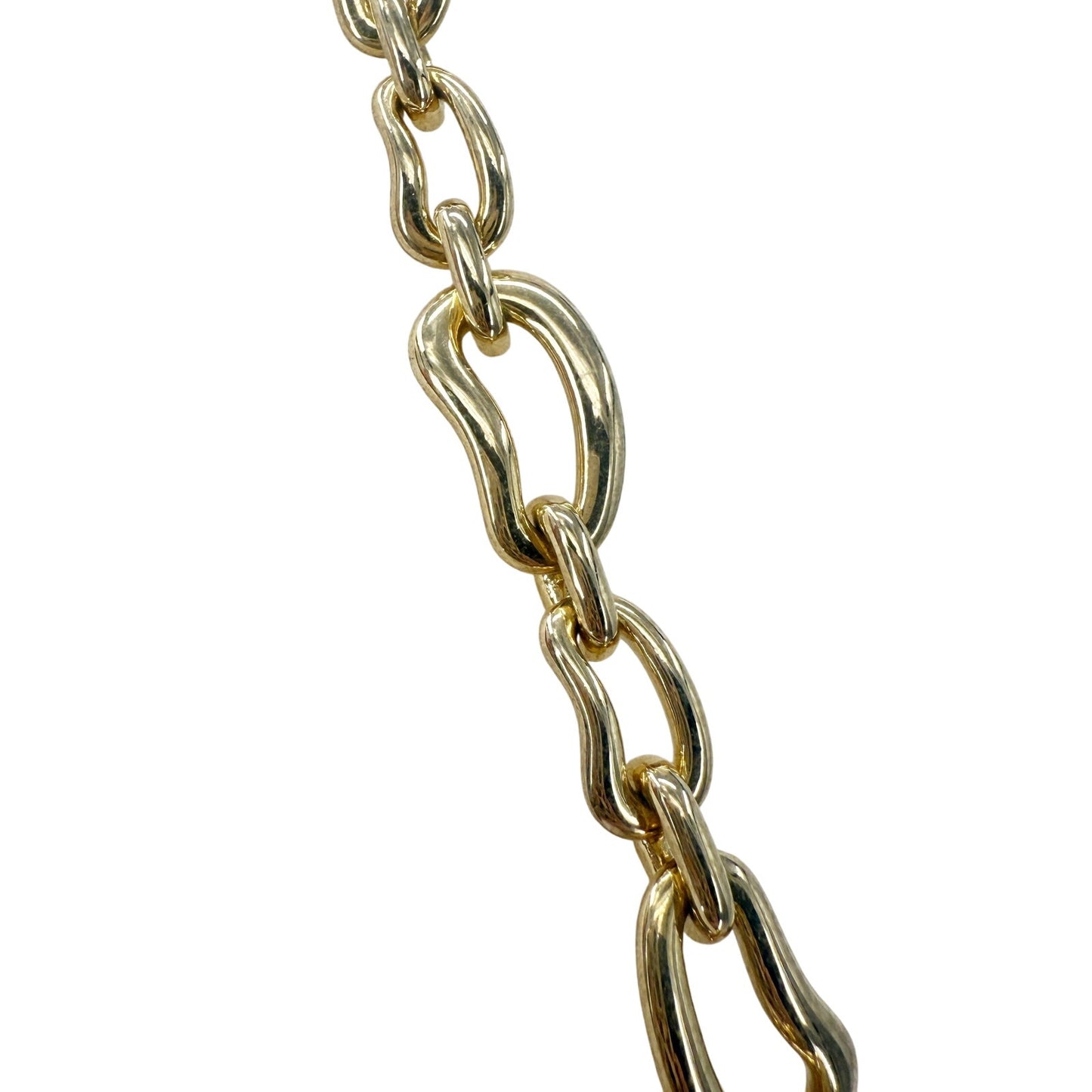 Monet gold plated chunky 30" long chain link Necklace fashion jewelry NEW