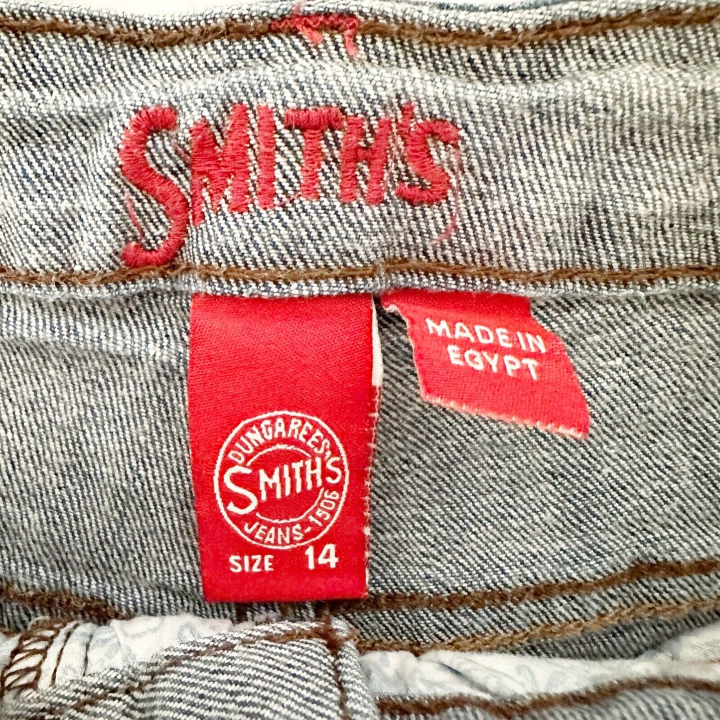 Smith's Dungarees Jeans medium wash denim pants size 14 women's