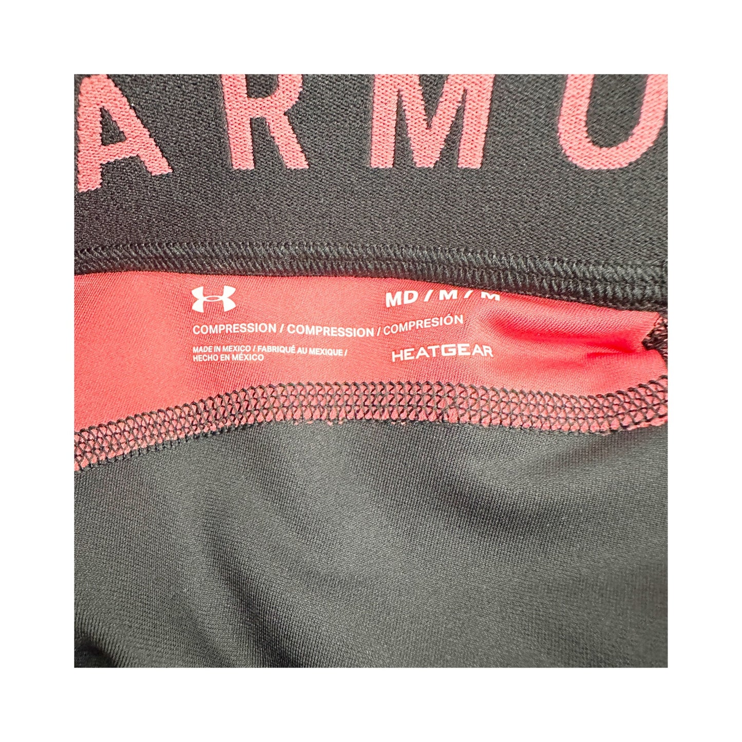 Under Armour black & pink Compression capri Pants women's MEDIUM workout tights