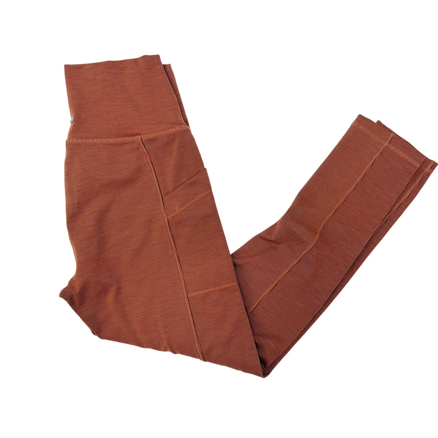 prAna terracotta orange Leggings women's MEDIUM full length pants w/ pockets