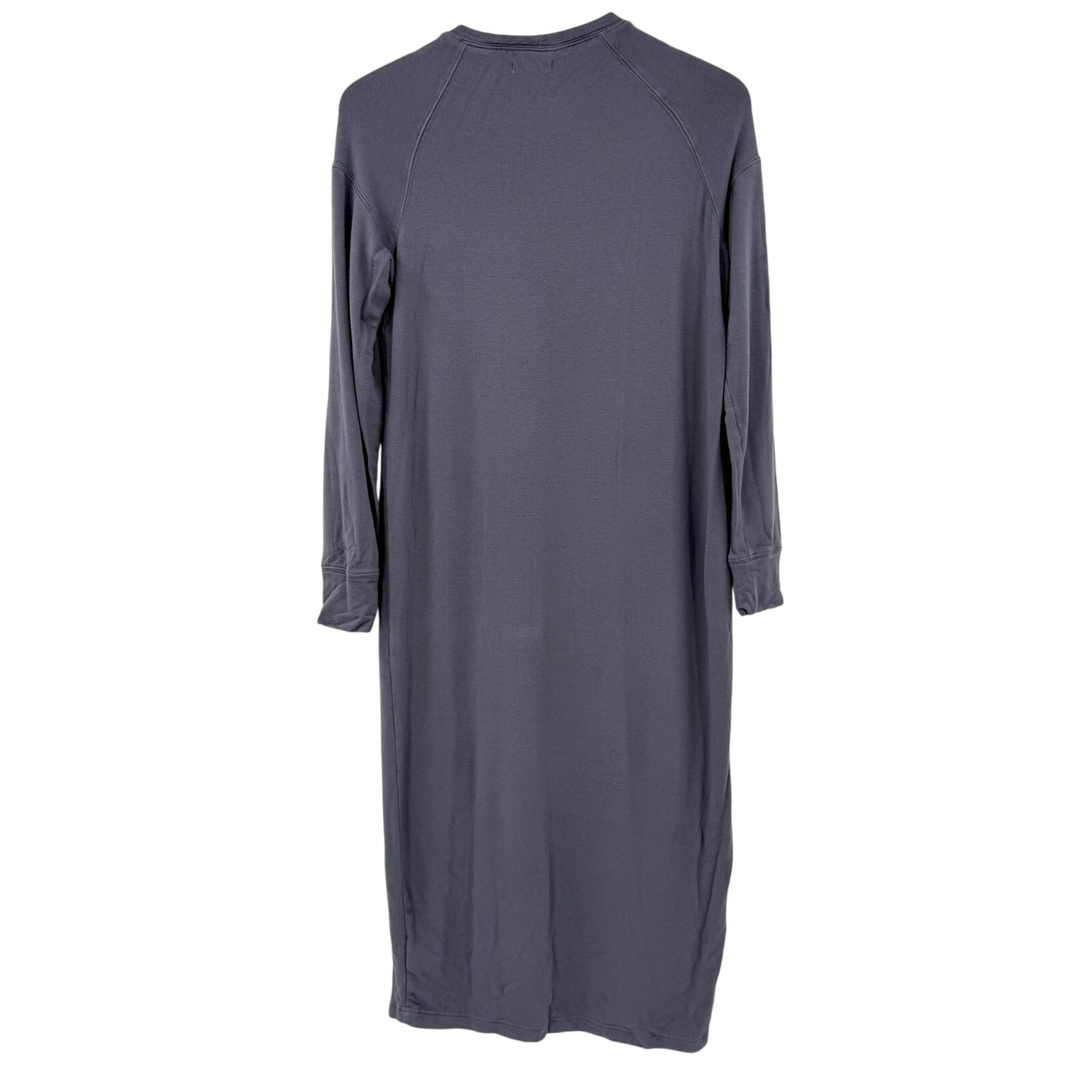 Silence + Noise dark gray Sweatshirt long Dress women's SMALL casual midi length