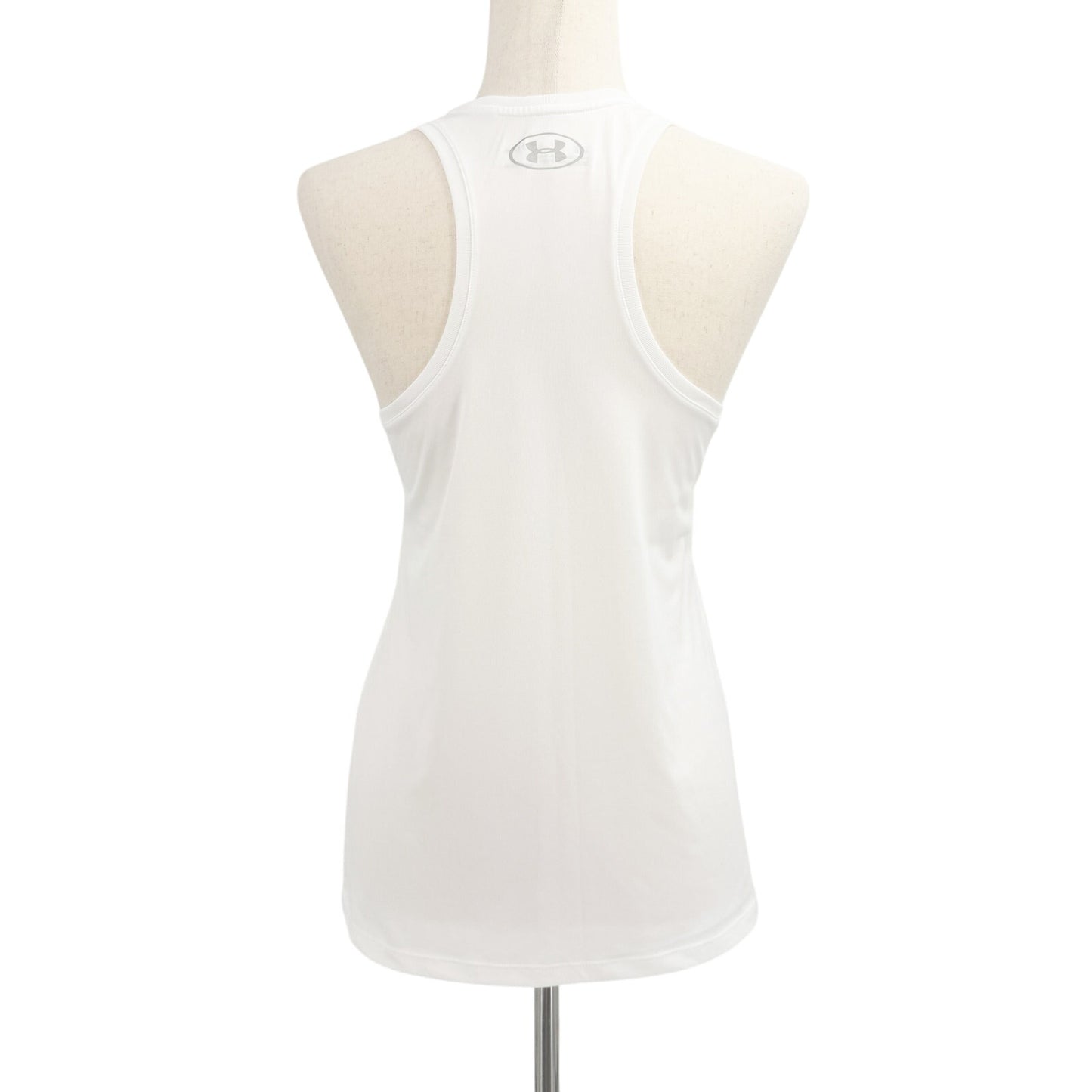 two Under Armour gray white Tank Tops women's XS workout wear athleisure