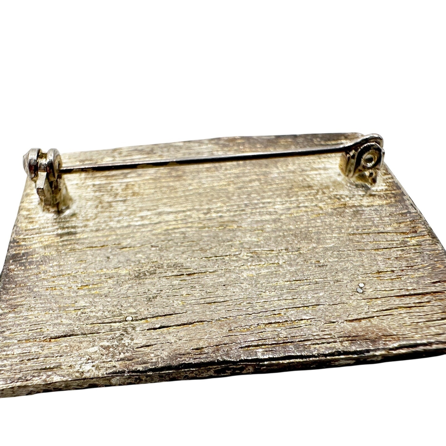 vintage American Flag red blue clear rhinestones BROOCH patriotic jewelry pin