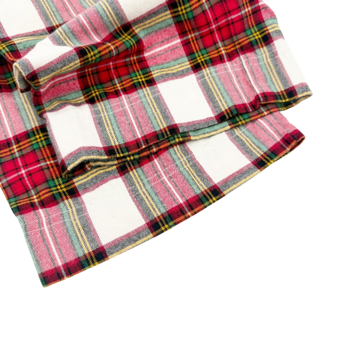 Hanna Andersson red white plaid Pajama Bottoms flannel pants women's LARGE