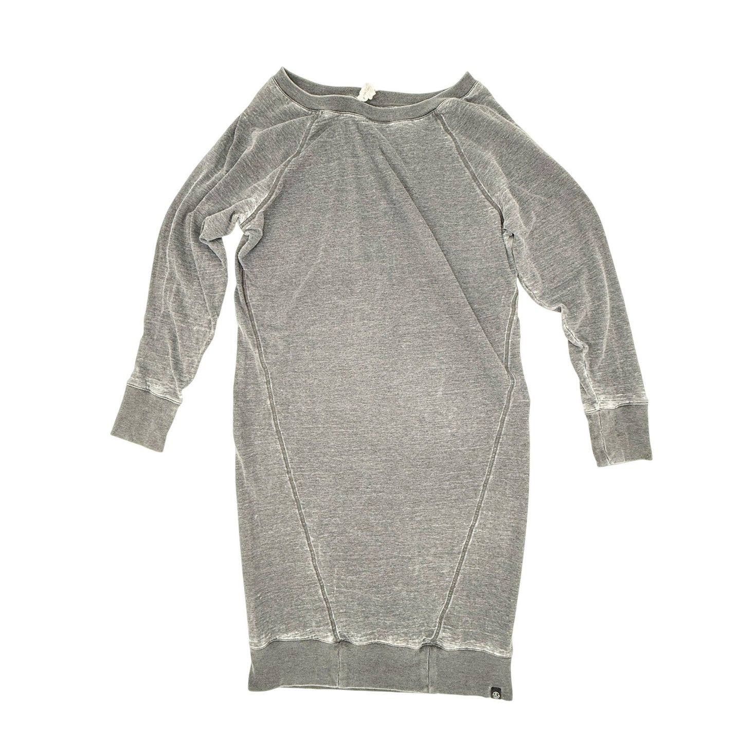 Treasure & Bond distressed gray Sweatshirt long Dress women's XS