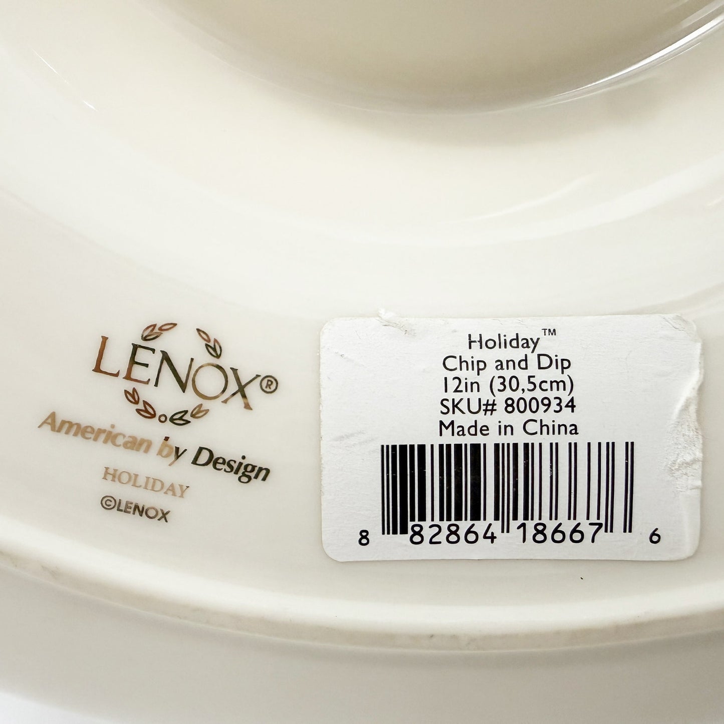 Chip and Dip serving dish | Lenox Holiday