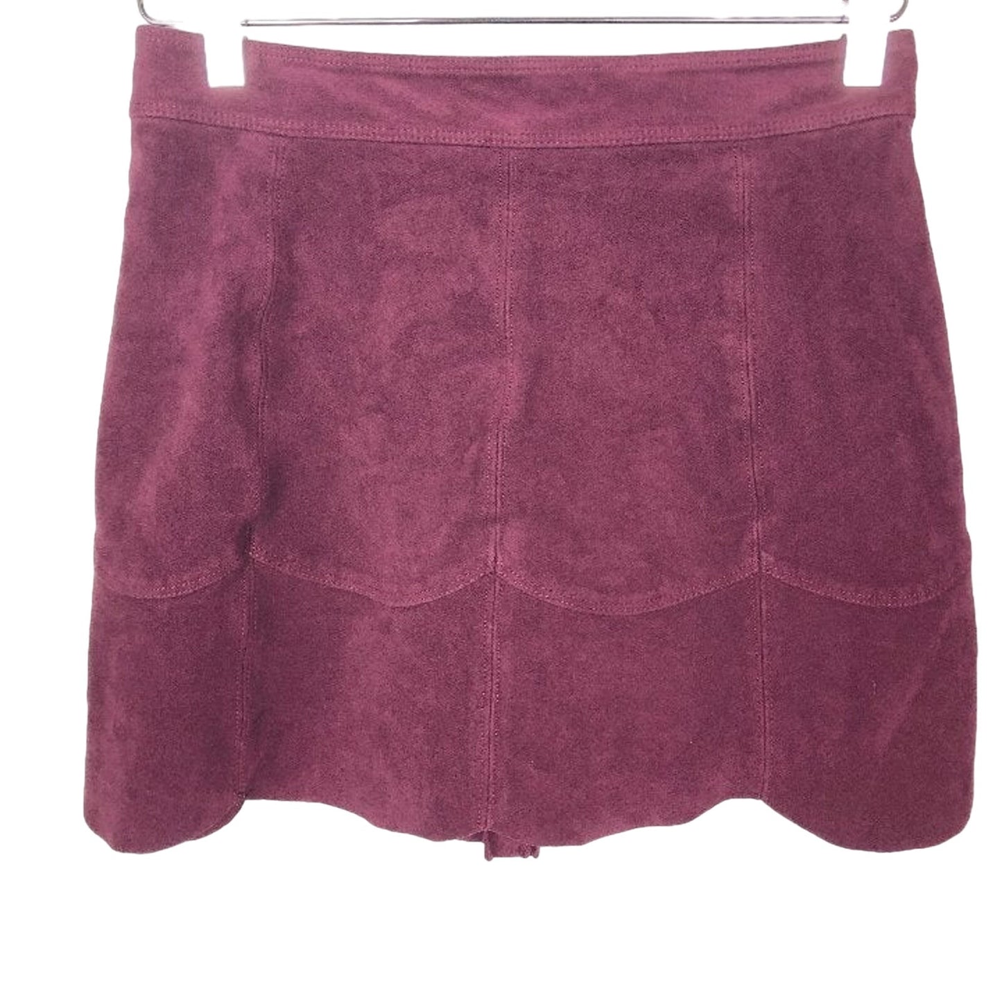 American Eagle faux suede red wine colored short SKIRT mini size 4 womens