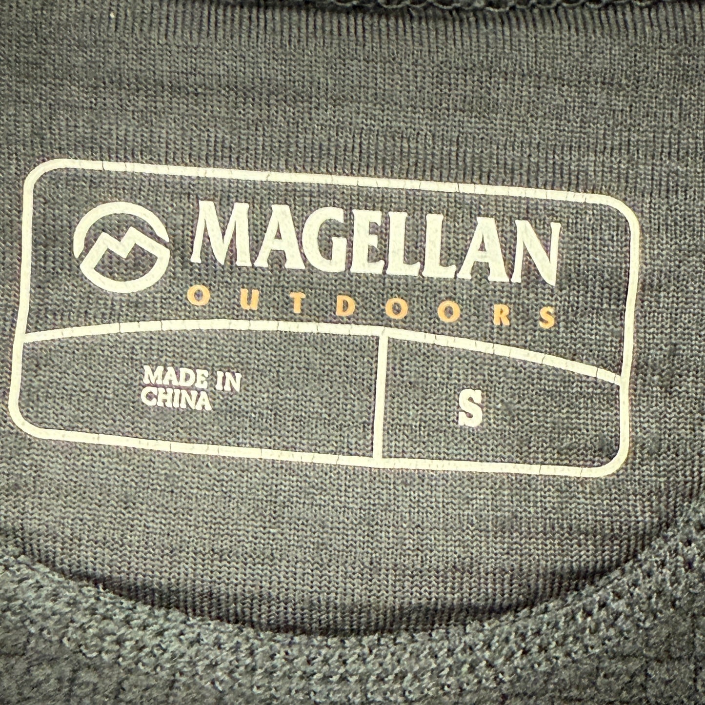 Magellan Outdoors black 1/4 zip Pullover Top women's SMALL cold weather shirt