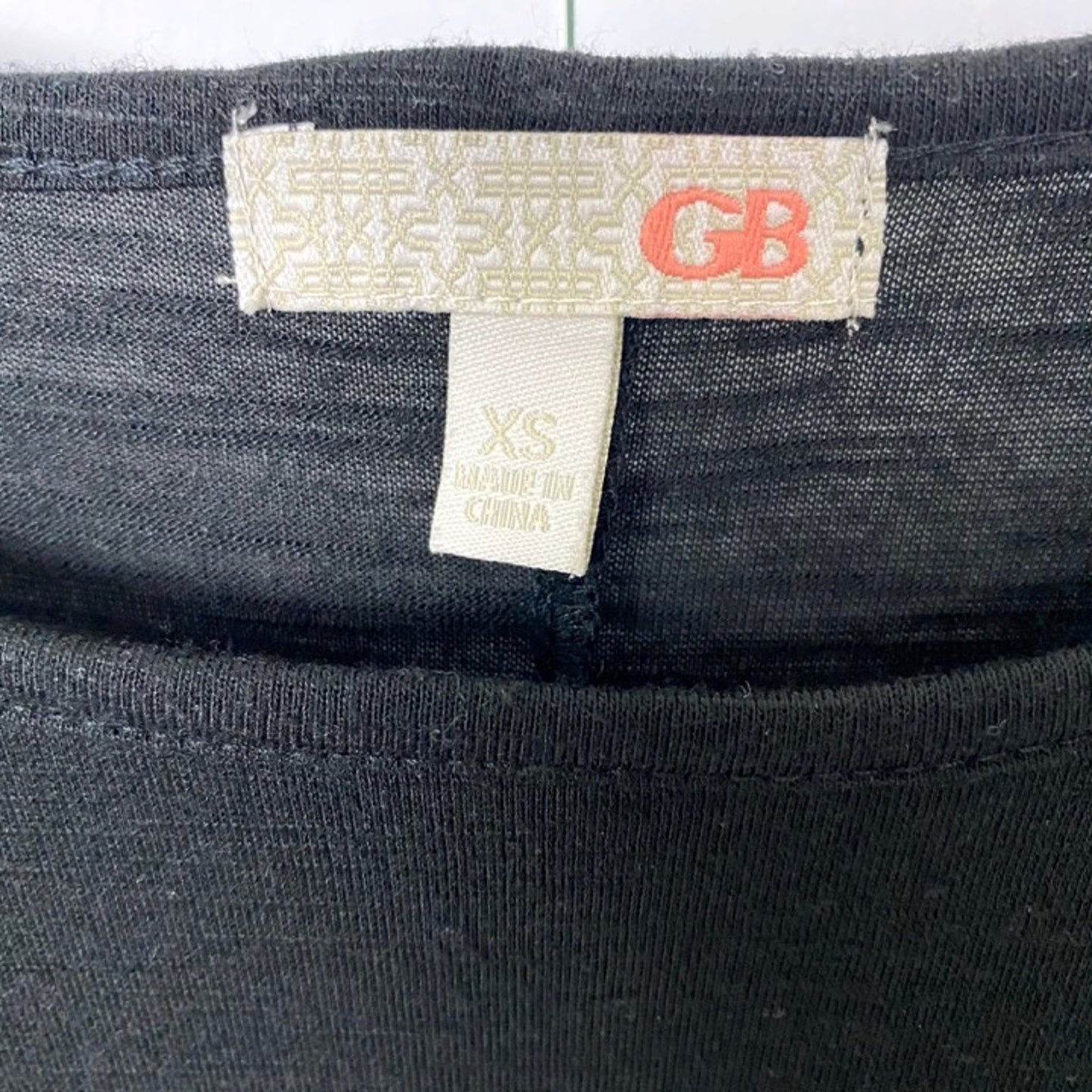 Gianni Bini black pullover TOP tie front blouse size XS extra small NEW