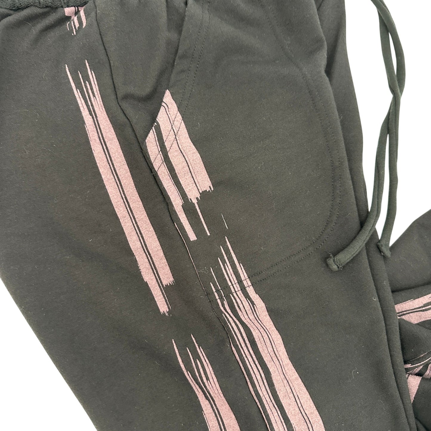 We The Free People black & pink Joggers sweat pants women's SMALL athleisure NEW