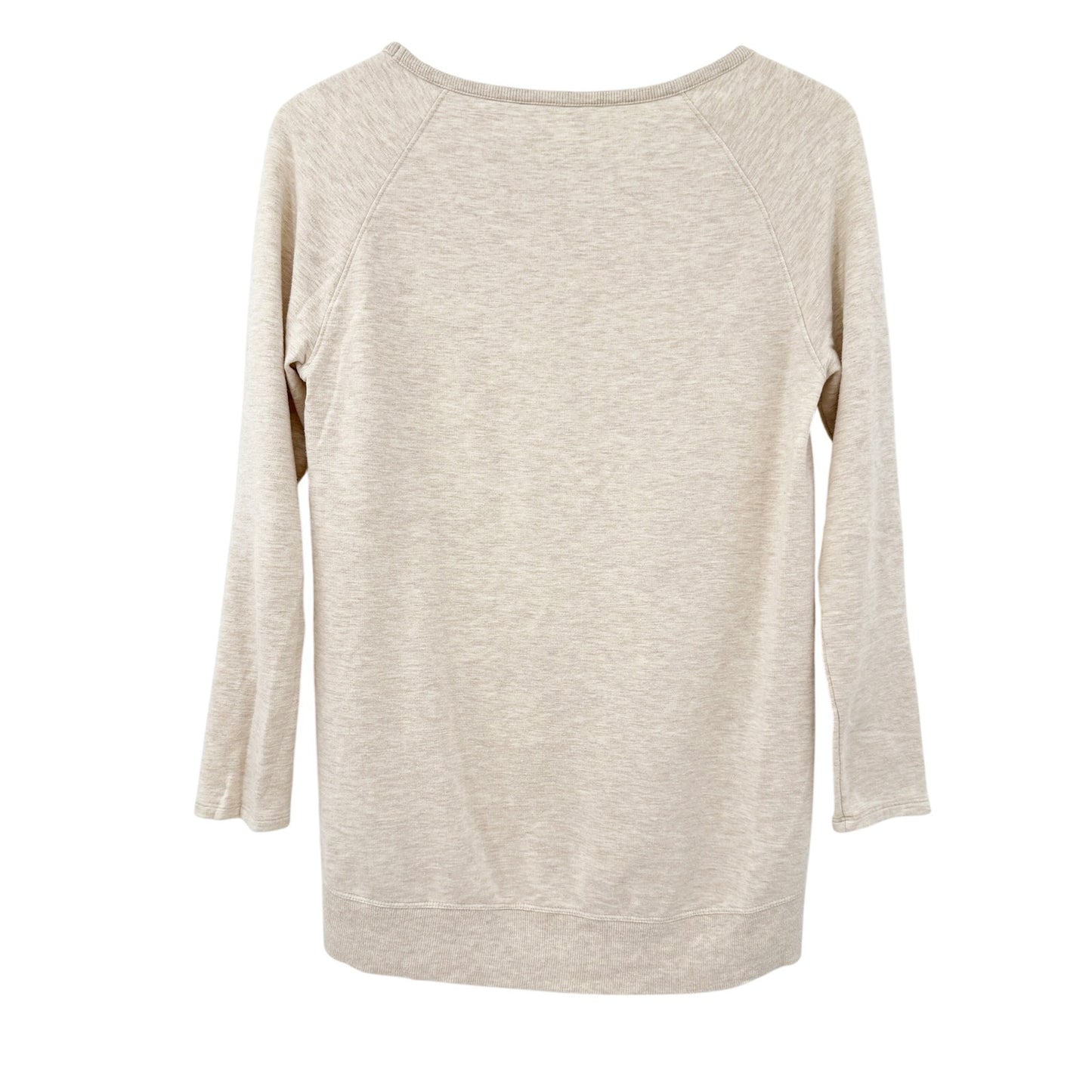 Athleta Studio CYA Sweatshirt oatmeal heather Top women's XS athleisure