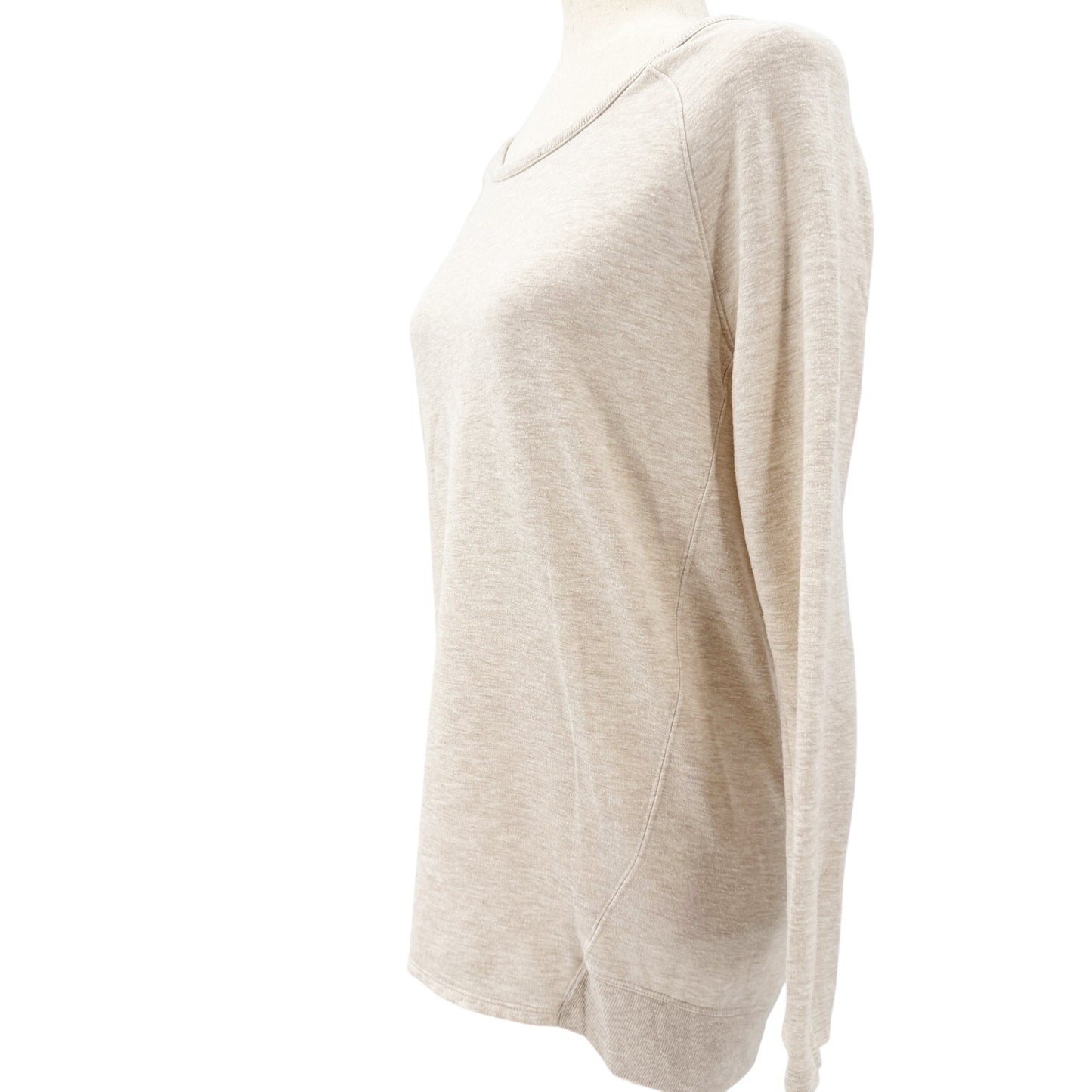 Athleta Studio CYA Sweatshirt oatmeal heather Top women's XS athleisure