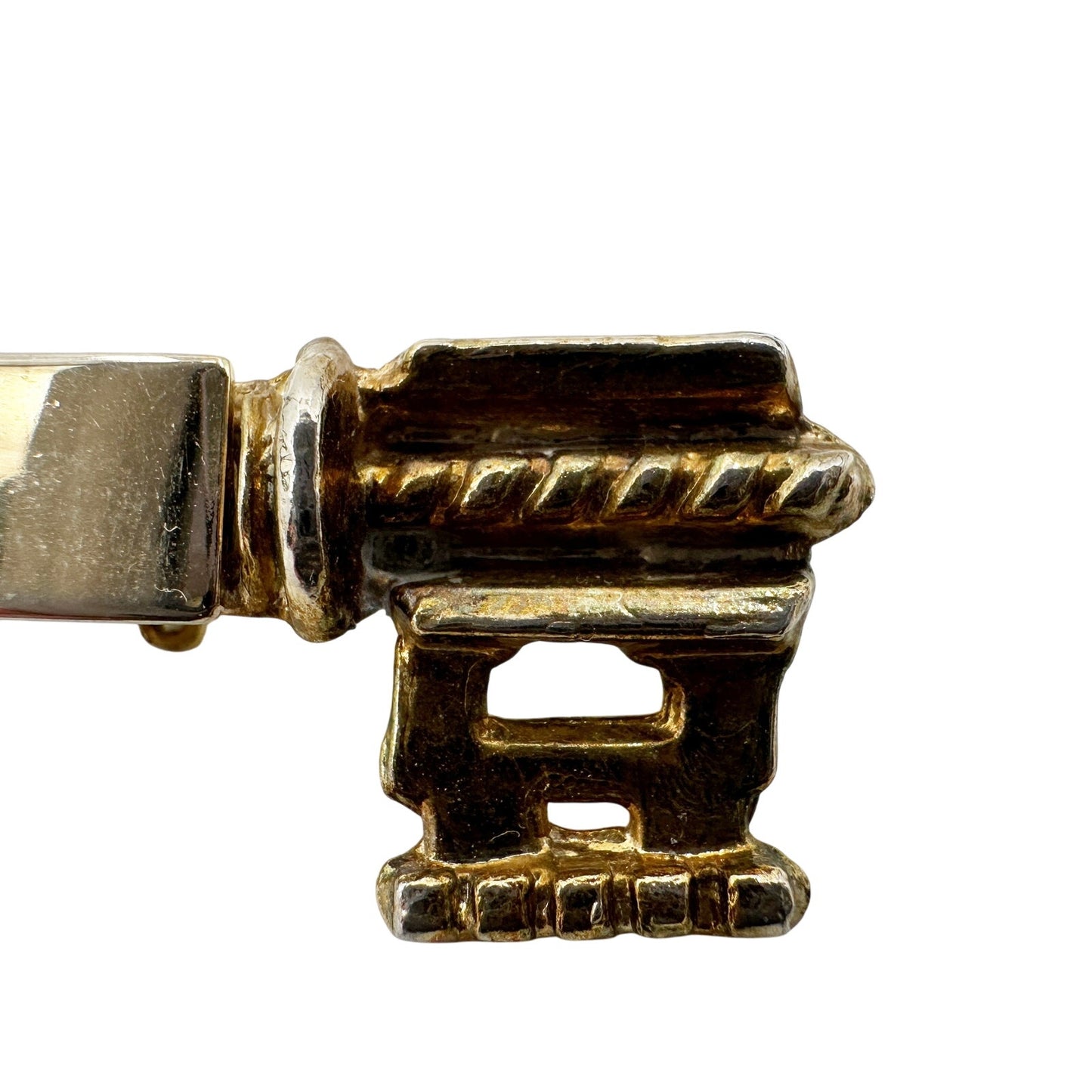 vintage gold tone metal Mother bar BROOCH jewelry pin