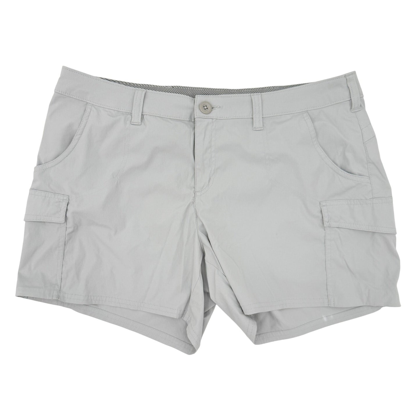 World Wide Sportsman light gray Offshore Cargo Shorts women's size 14 quick dry