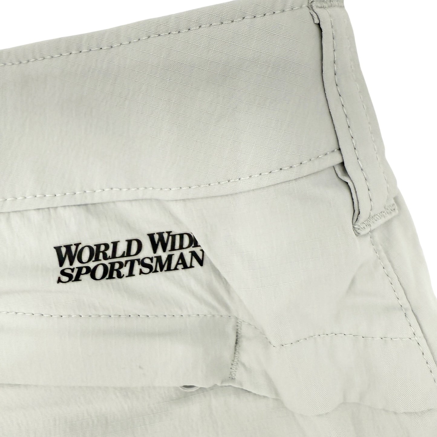 World Wide Sportsman light gray Offshore Cargo Shorts women's size 14 quick dry