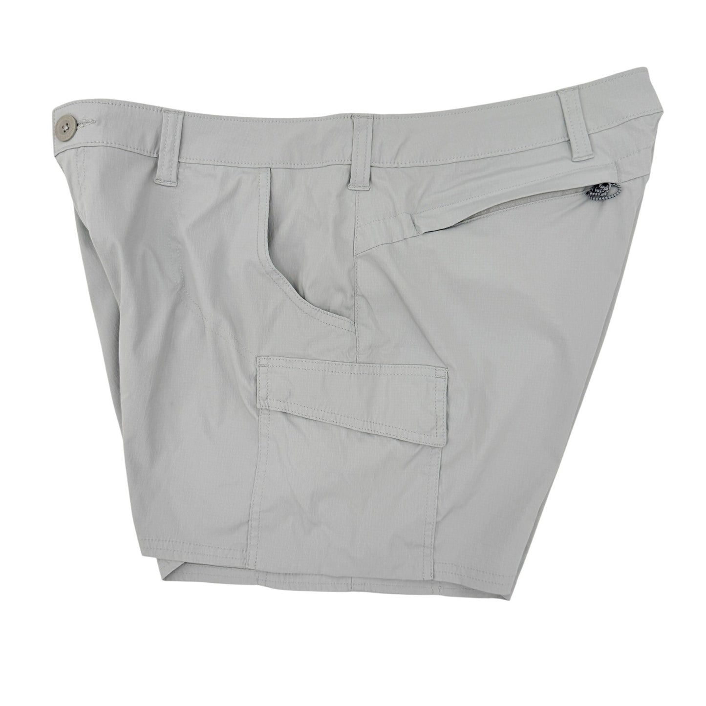 World Wide Sportsman light gray Offshore Cargo Shorts women's size 14 quick dry
