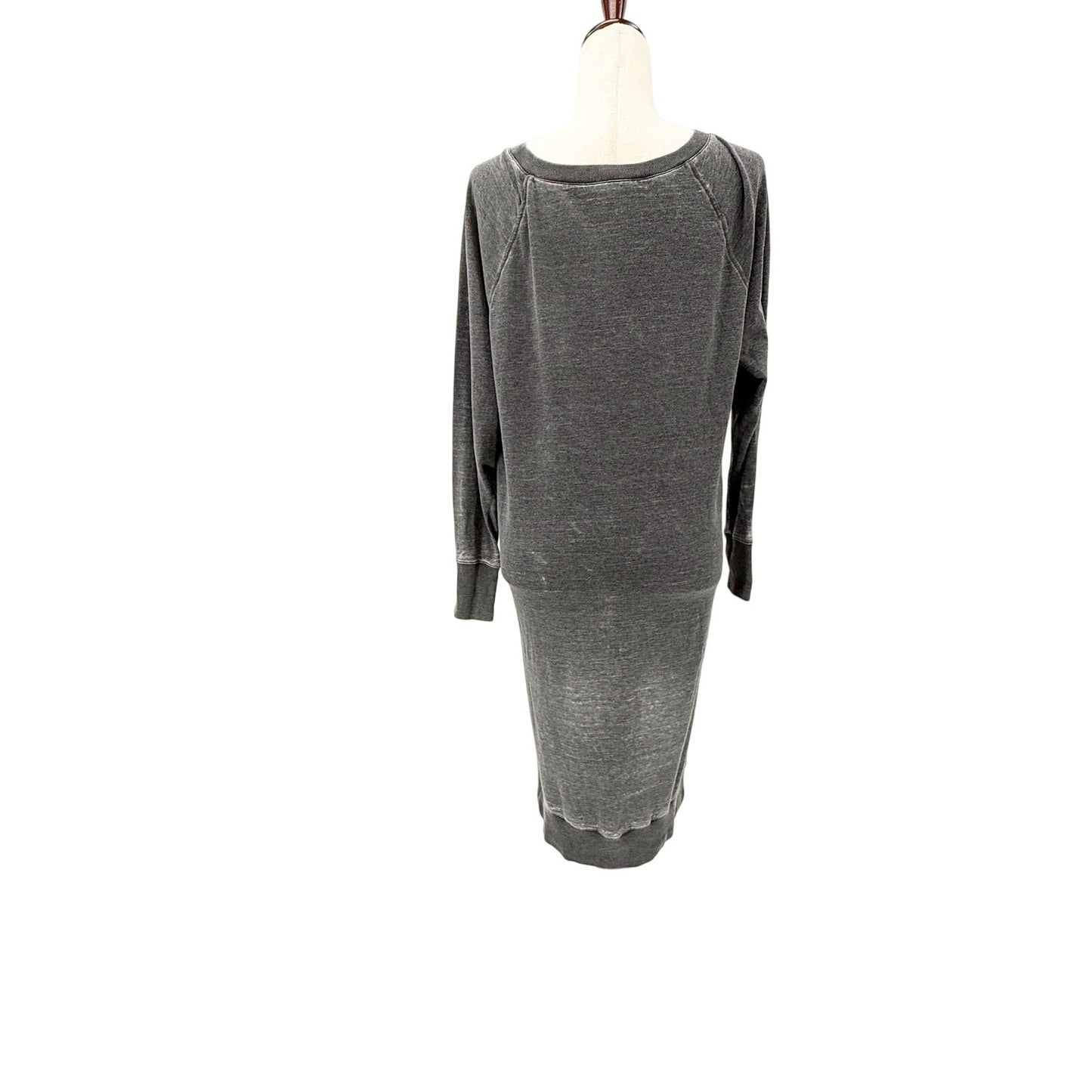 Treasure & Bond distressed gray Sweatshirt long Dress women's XS