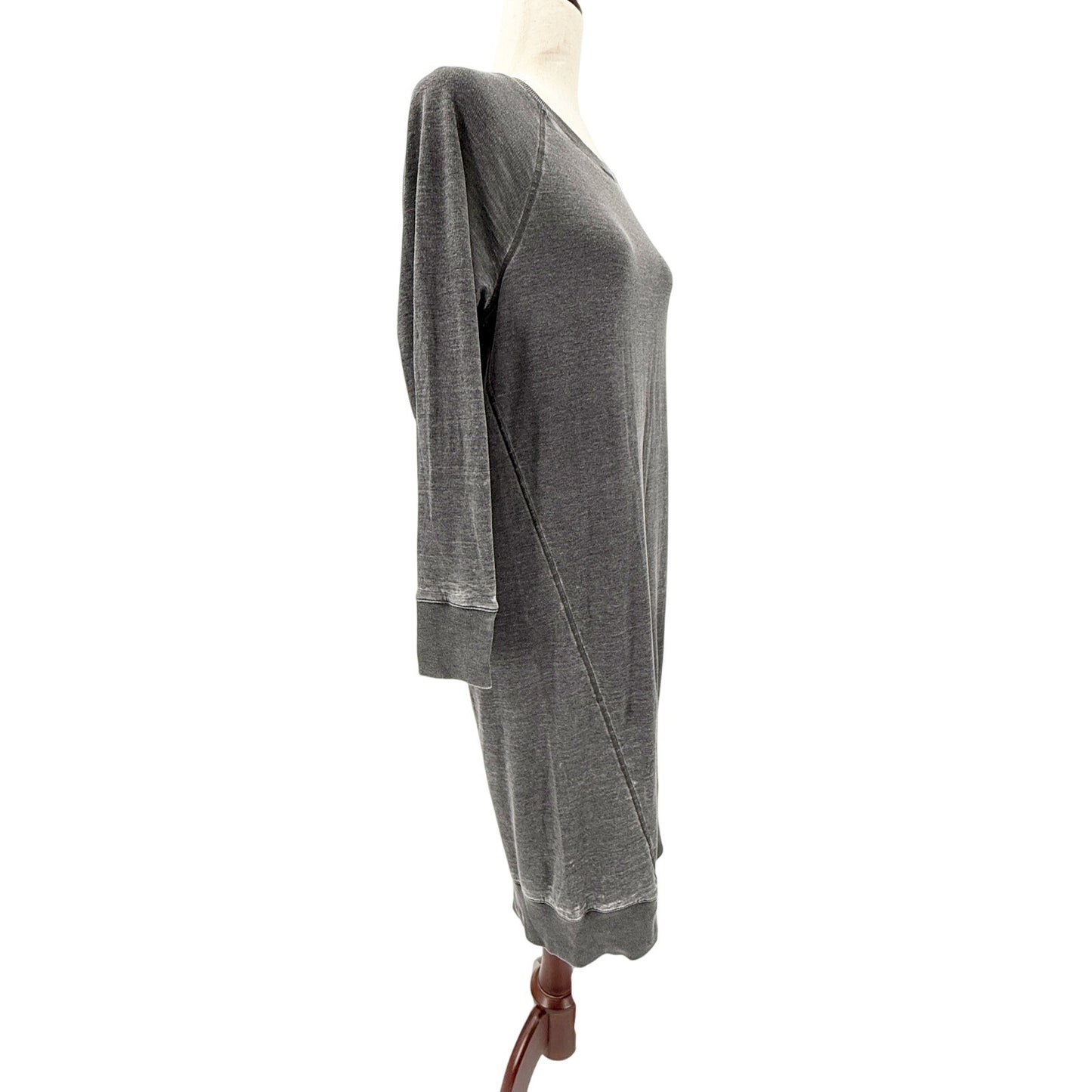 Treasure & Bond distressed gray Sweatshirt long Dress women's XS