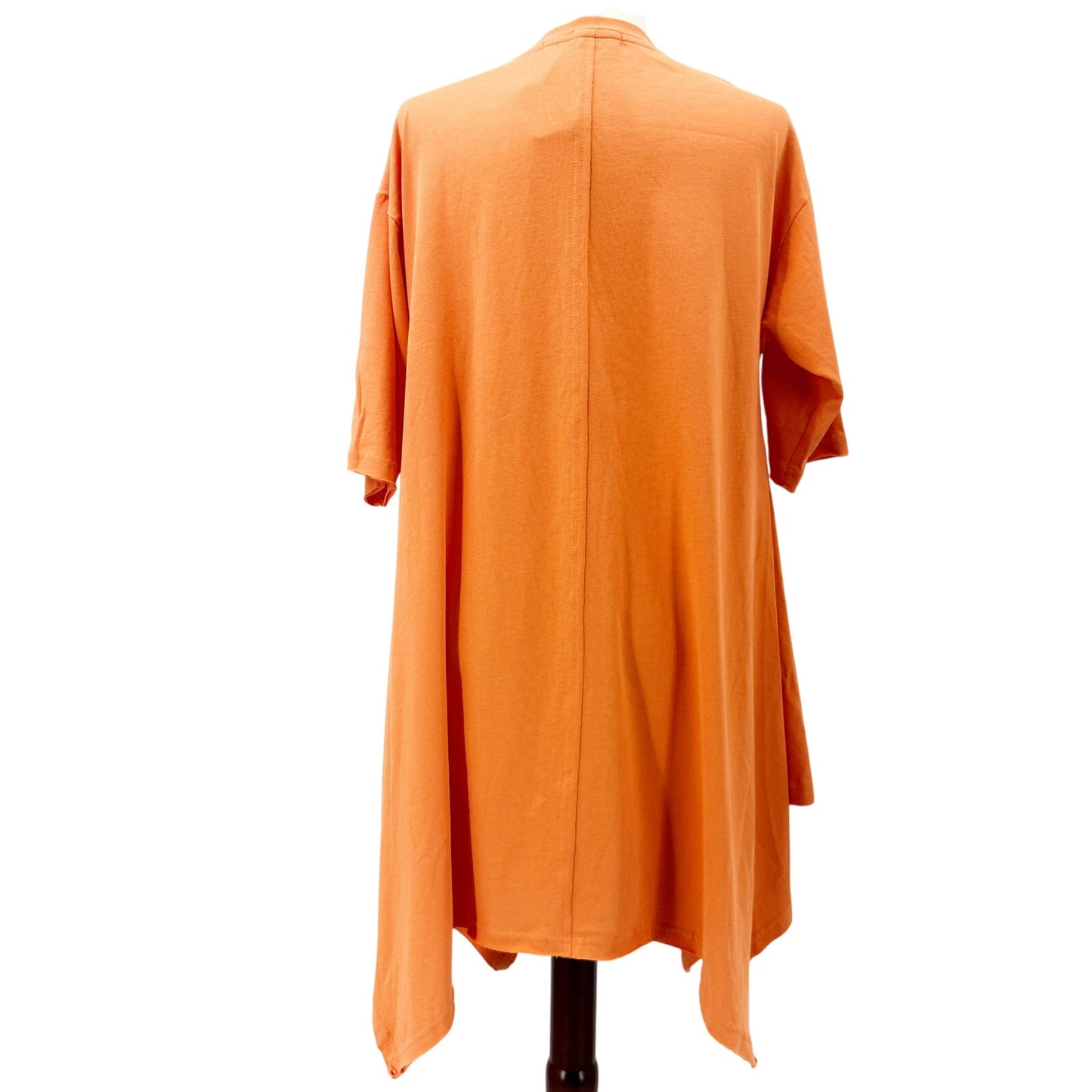 Free People FP Beach orange Kahana shirt Tunic Dress women's XS oversized NEW