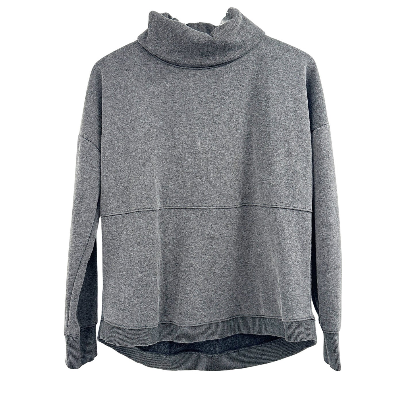 Athleta dark gray Sweatshirt pullover Top women's XS turtleneck