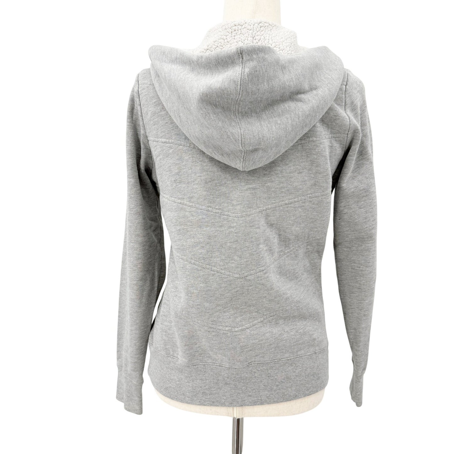 The North Face gray sweatshirt Jacket women's SMALL hoodie attached hood