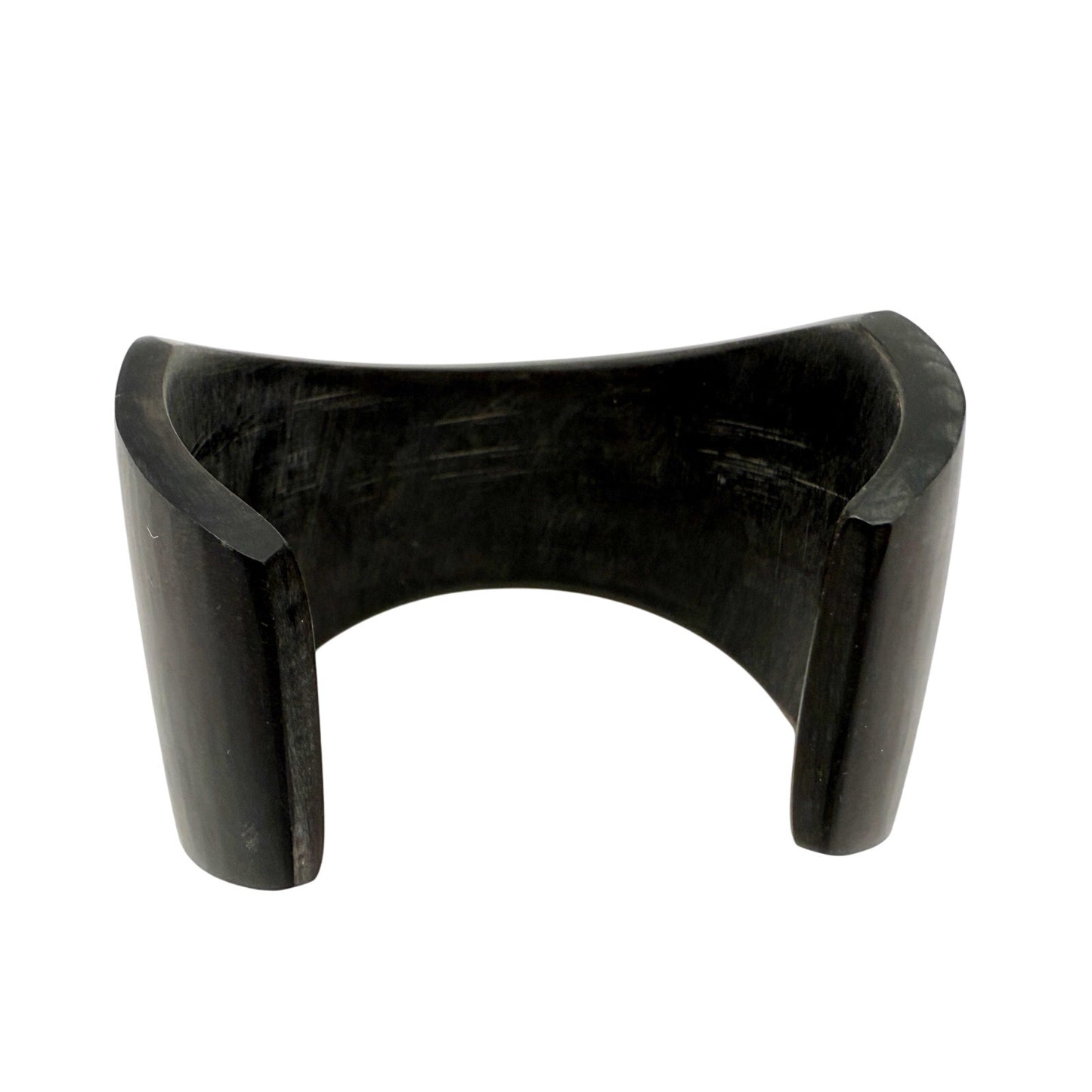 black faux wood Cuff Bracelet costume jewelry small medium size