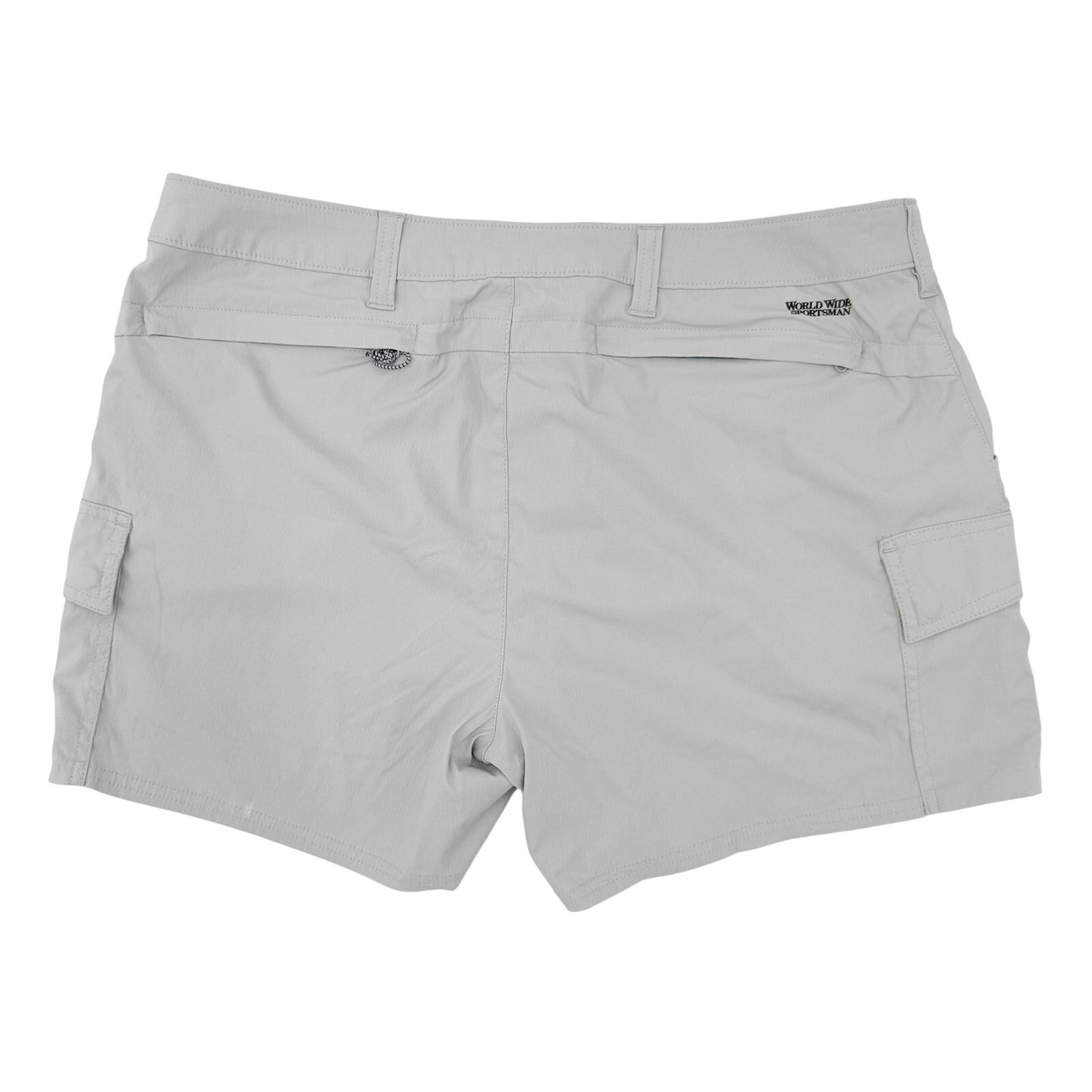 World Wide Sportsman light gray Offshore Cargo Shorts women's size 14 quick dry