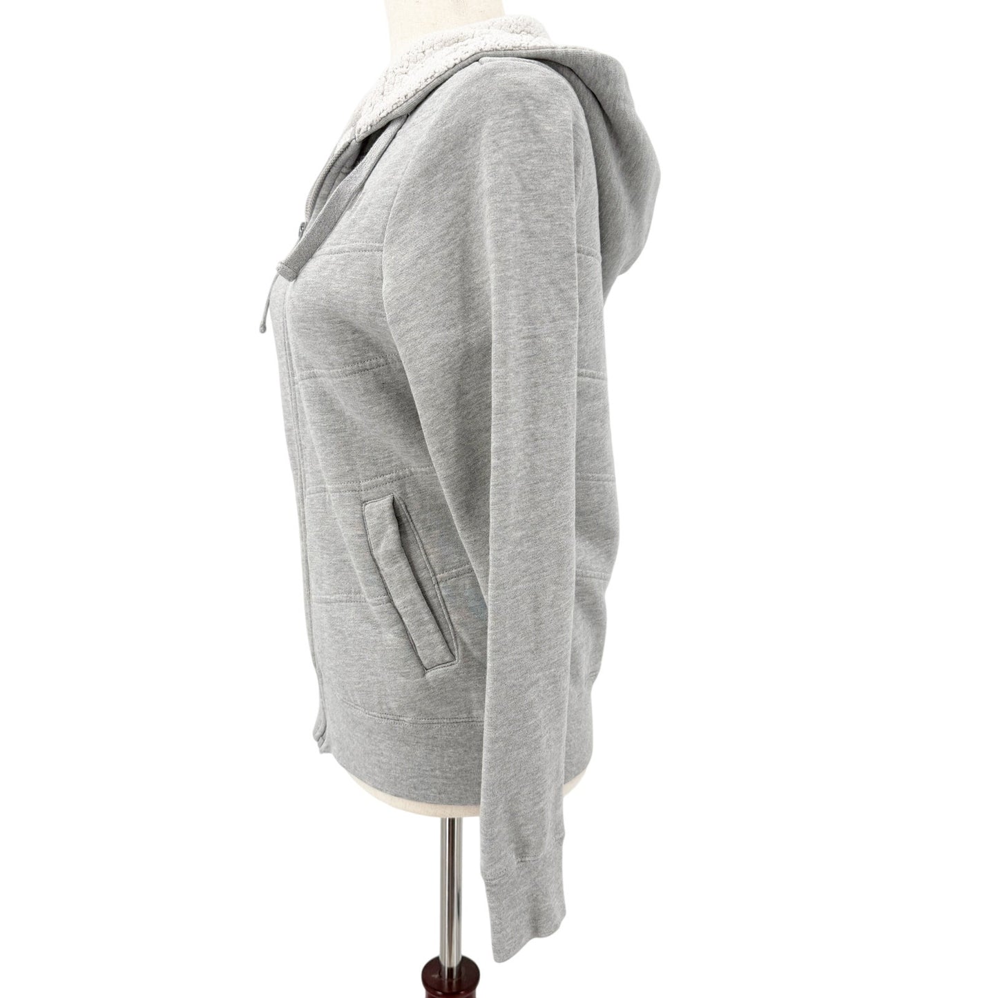The North Face gray sweatshirt Jacket women's SMALL hoodie attached hood