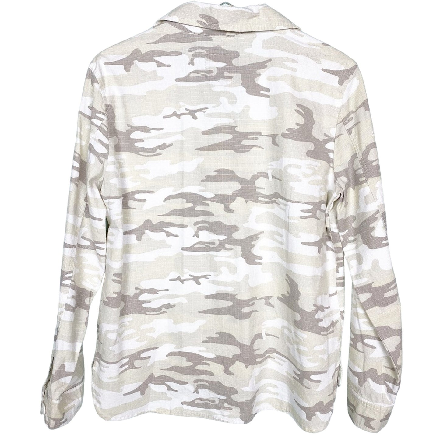 Sanctuary neutral gray white CAMOUFLAGE jacket shirt TOP size MEDIUM new $139