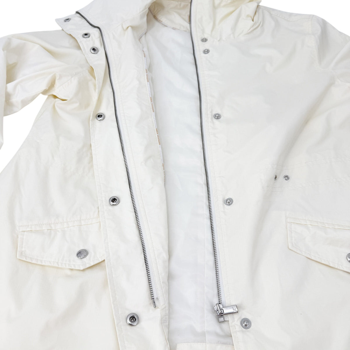 late Y2K off-white Michael Kors cream color Parka Jacket Windbreaker women's XL