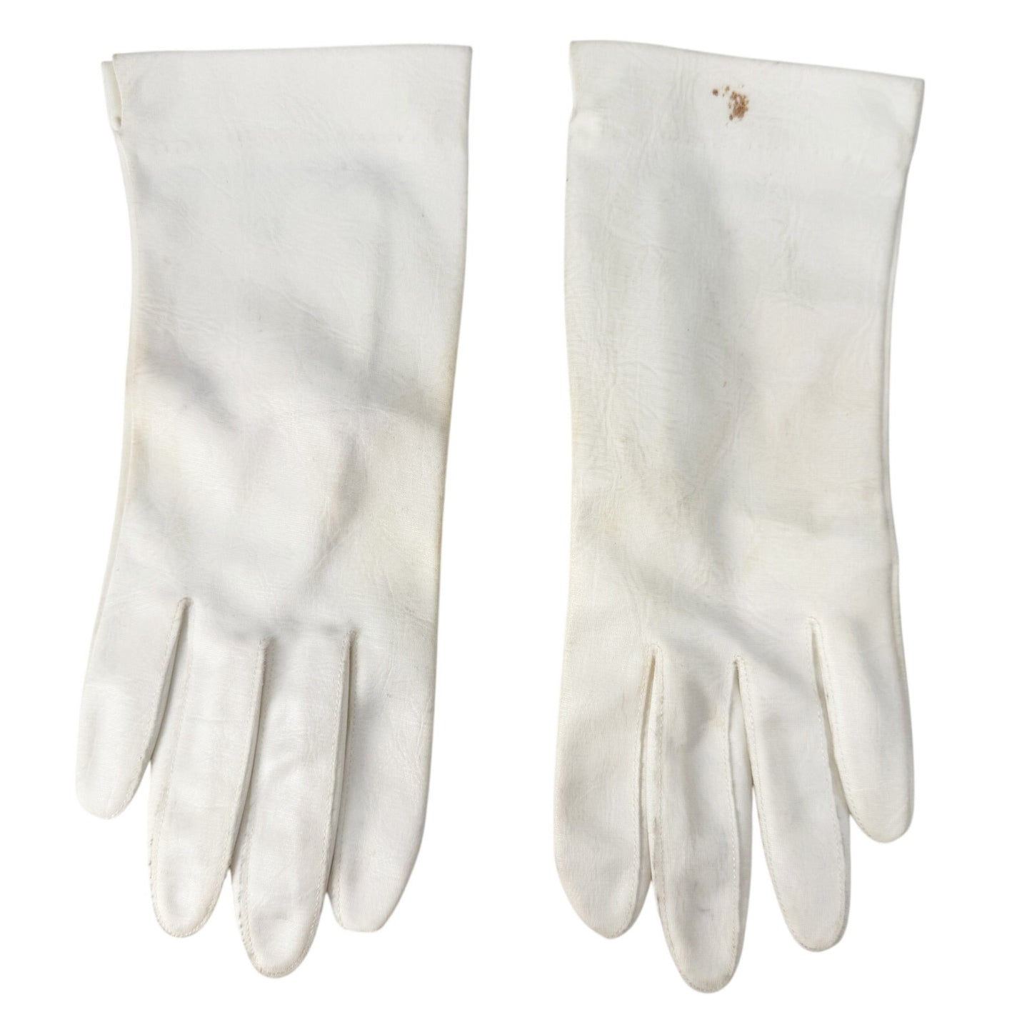 vintage Hansen white Analon Fashion Dress wrist Gloves women's 7.5 small medium