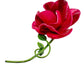 vintage enamel hot pink metal flower BROOCH floral jewelry pin