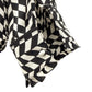 J.Crew black & white silk Button-Up Blouse womens 2 top XS geometric houndstooth