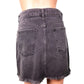 Free People black denim mini SKIRT embellished rhinestones size 2 small NEW $88