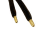vintage braided brown velvet rope & gold chain Self Tie Belt 68" long accessory