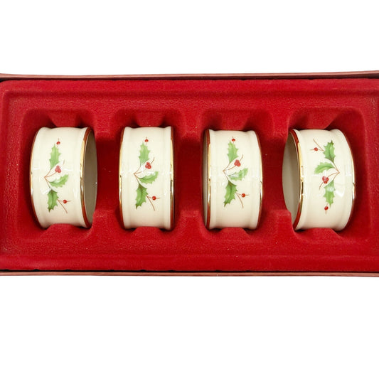 Lenox Holiday Napkin Rings | set of 4